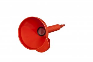 Image Plastik-Trichter flex.Rohr+Sieb160mm