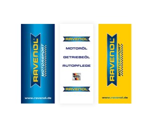 Image RAVENOL Hochformatflagge, 150x360cm